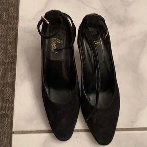 Shoes  ankle strap. Black pair. Navy pair